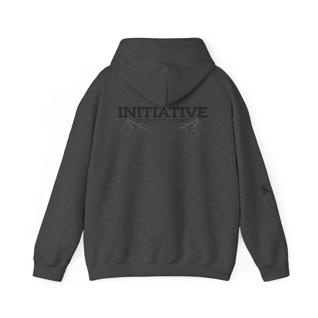 Hoodie - "INITIATIVE: Silence of the King" Minimal Graphic Pullover