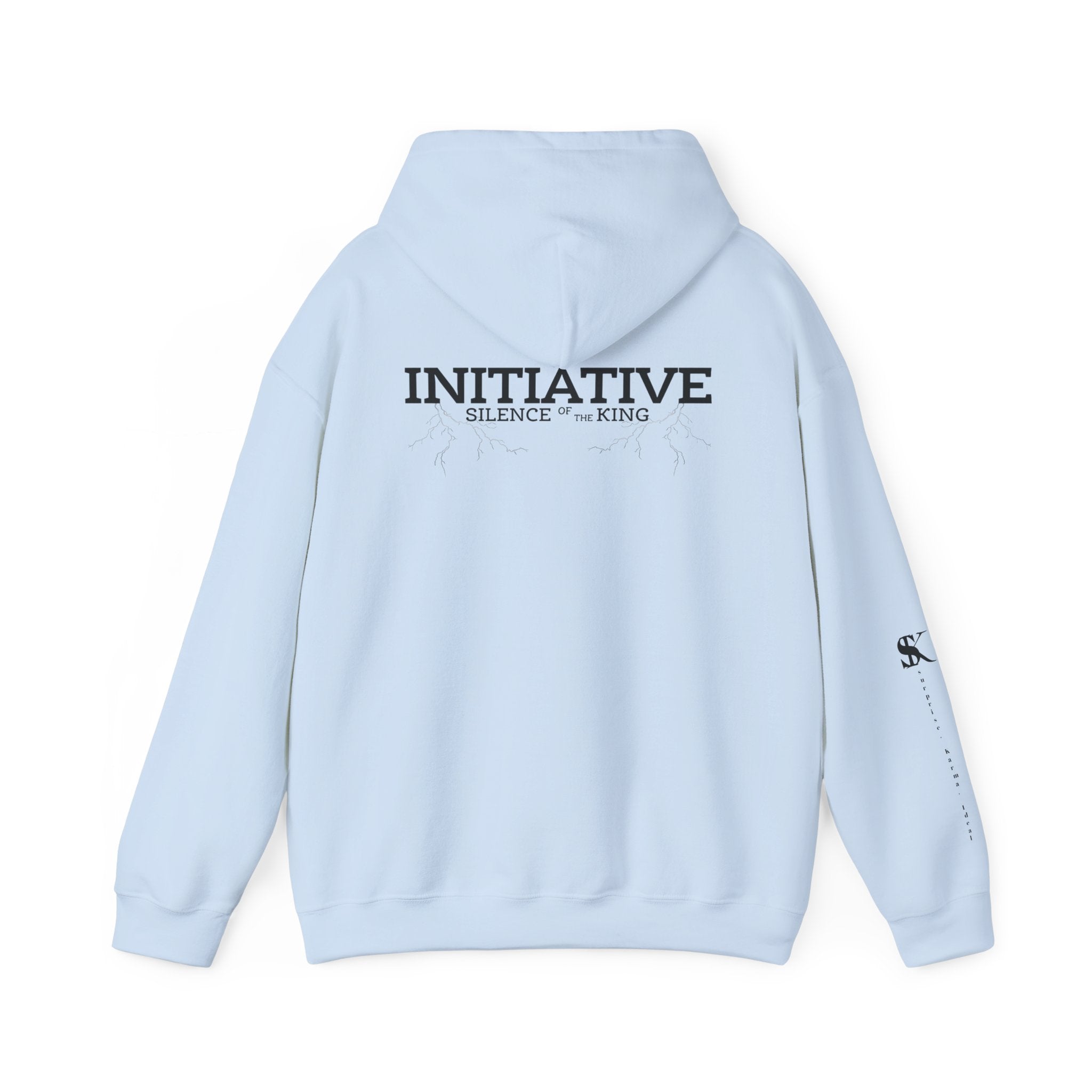 Hoodie - "INITIATIVE: Silence of the King" Minimal Graphic Pullover