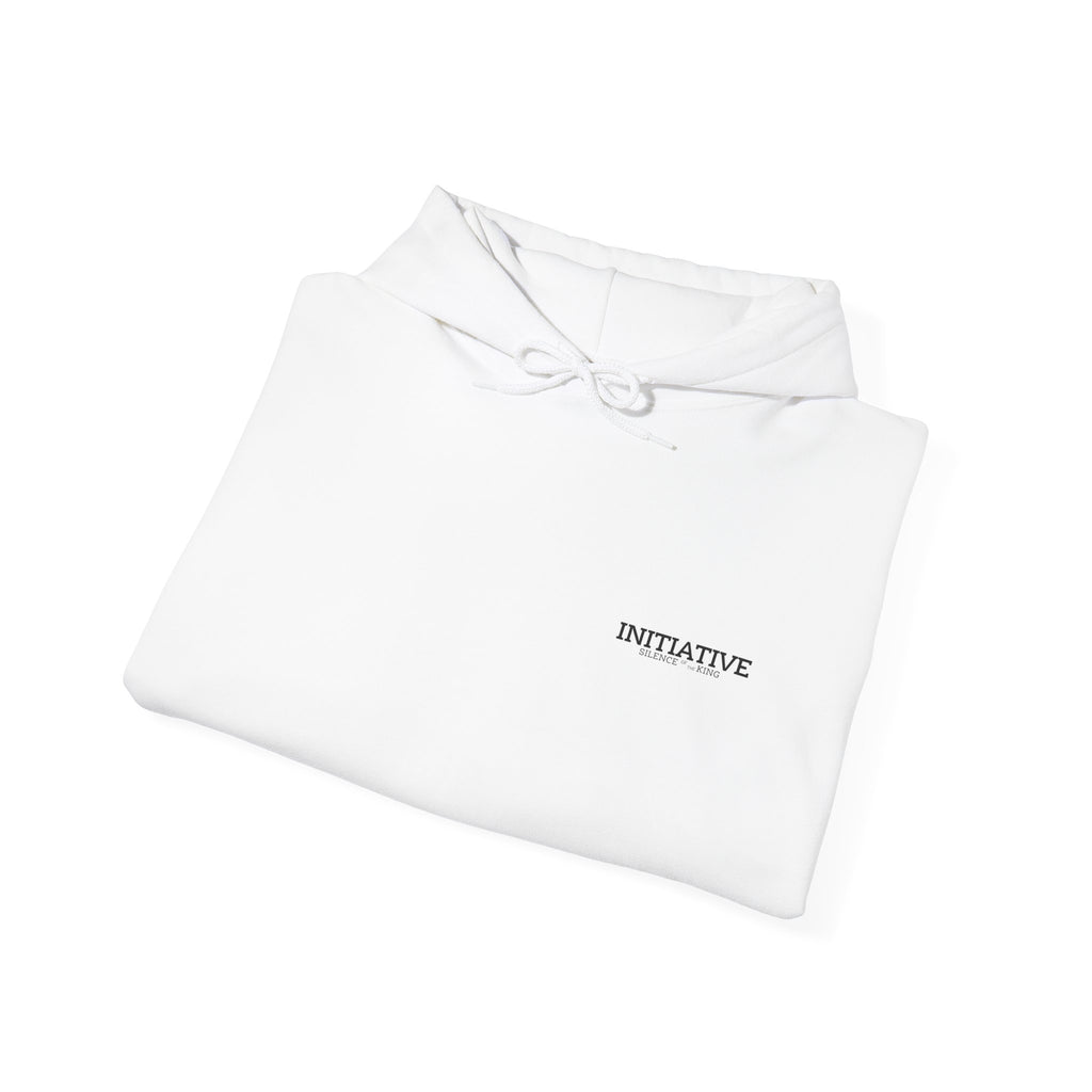 Hoodie - "INITIATIVE: Silence of the King" Minimal Graphic Pullover