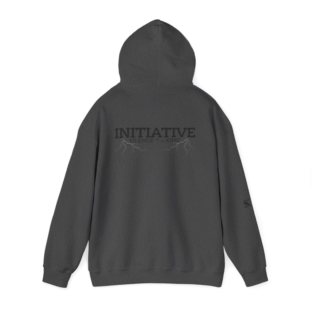 Hoodie - "INITIATIVE: Silence of the King" Minimal Graphic Pullover