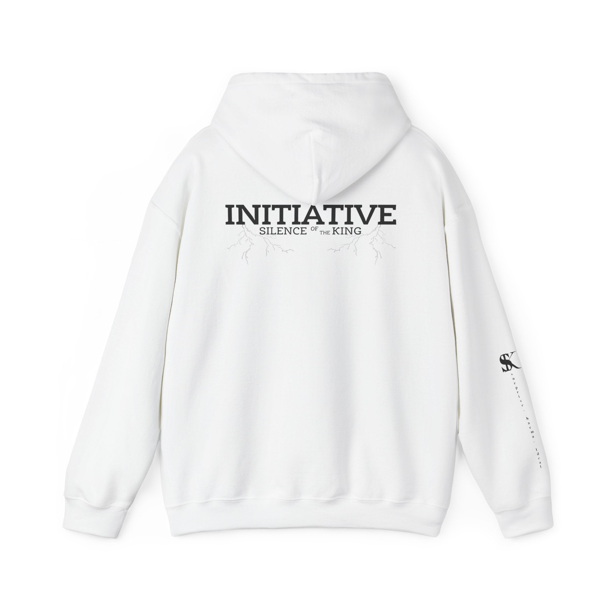 Hoodie - "INITIATIVE: Silence of the King" Minimal Graphic Pullover