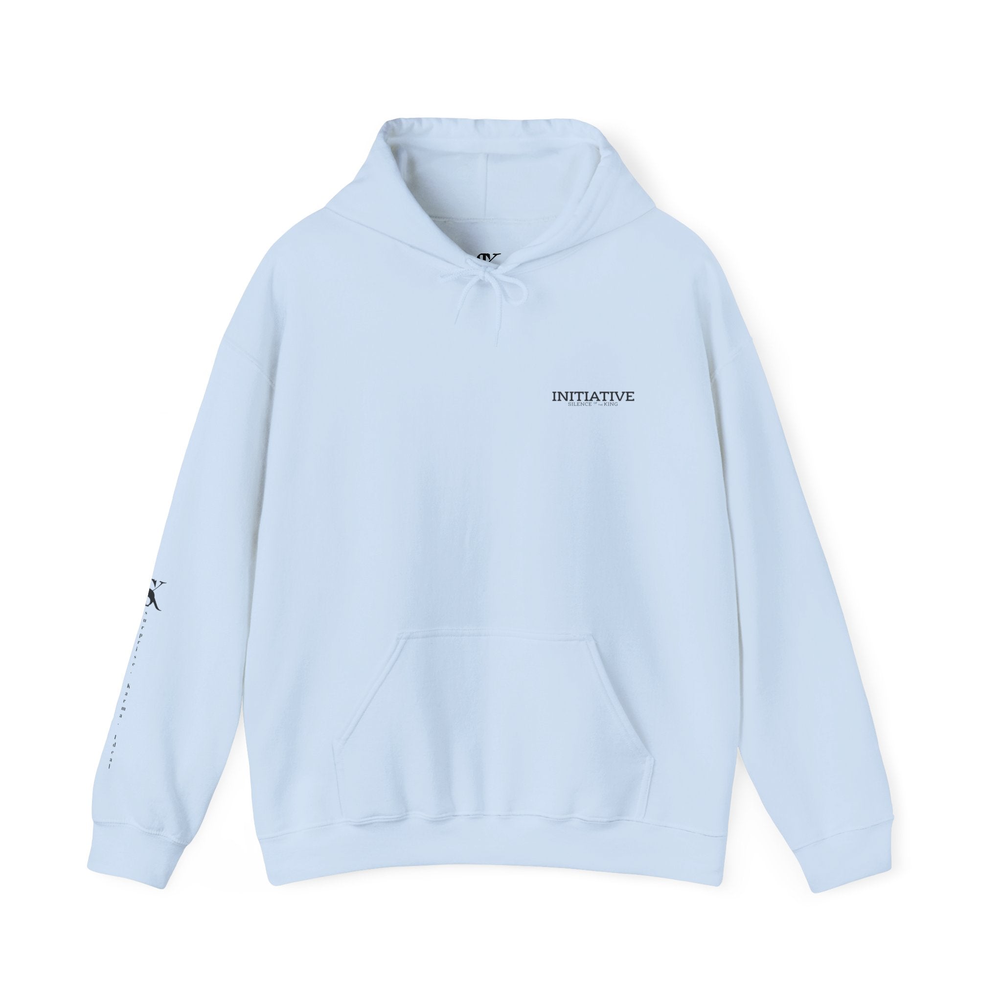 Hoodie - "INITIATIVE: Silence of the King" Minimal Graphic Pullover
