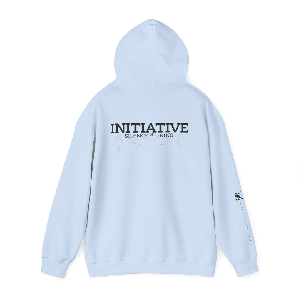 Hoodie - "INITIATIVE: Silence of the King" Minimal Graphic Pullover