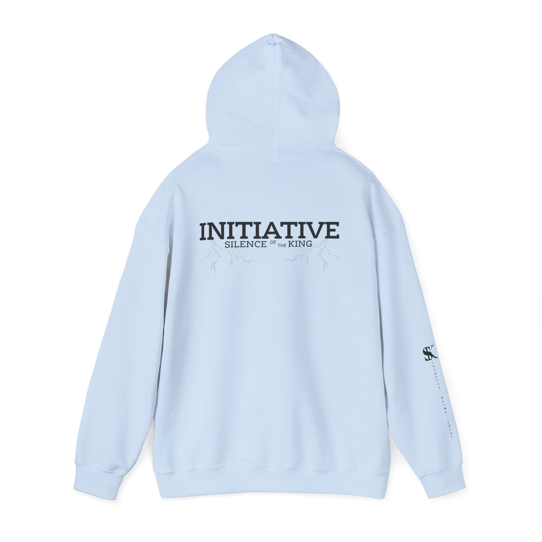 Hoodie - "INITIATIVE: Silence of the King" Minimal Graphic Pullover