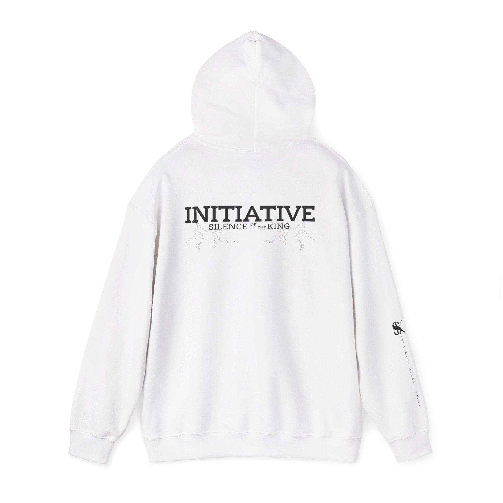 Hoodie - "INITIATIVE: Silence of the King" Minimal Graphic Pullover